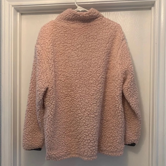 Ivory Ella Pull Over Sherpa Sweater - Picture 3 of 3
